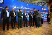 تجلیل از رتبه‌های برتر کنکور در شورای اداری استان همدان + تصاویر