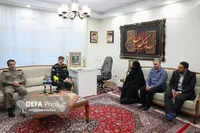 سردار رادان و سردار کارگر با خانواده سپهبد شهید «محمد پاکپور» دیدار کرد