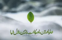 طرح/ خدایا مرا از برکاتت بی نصیب نفرما...