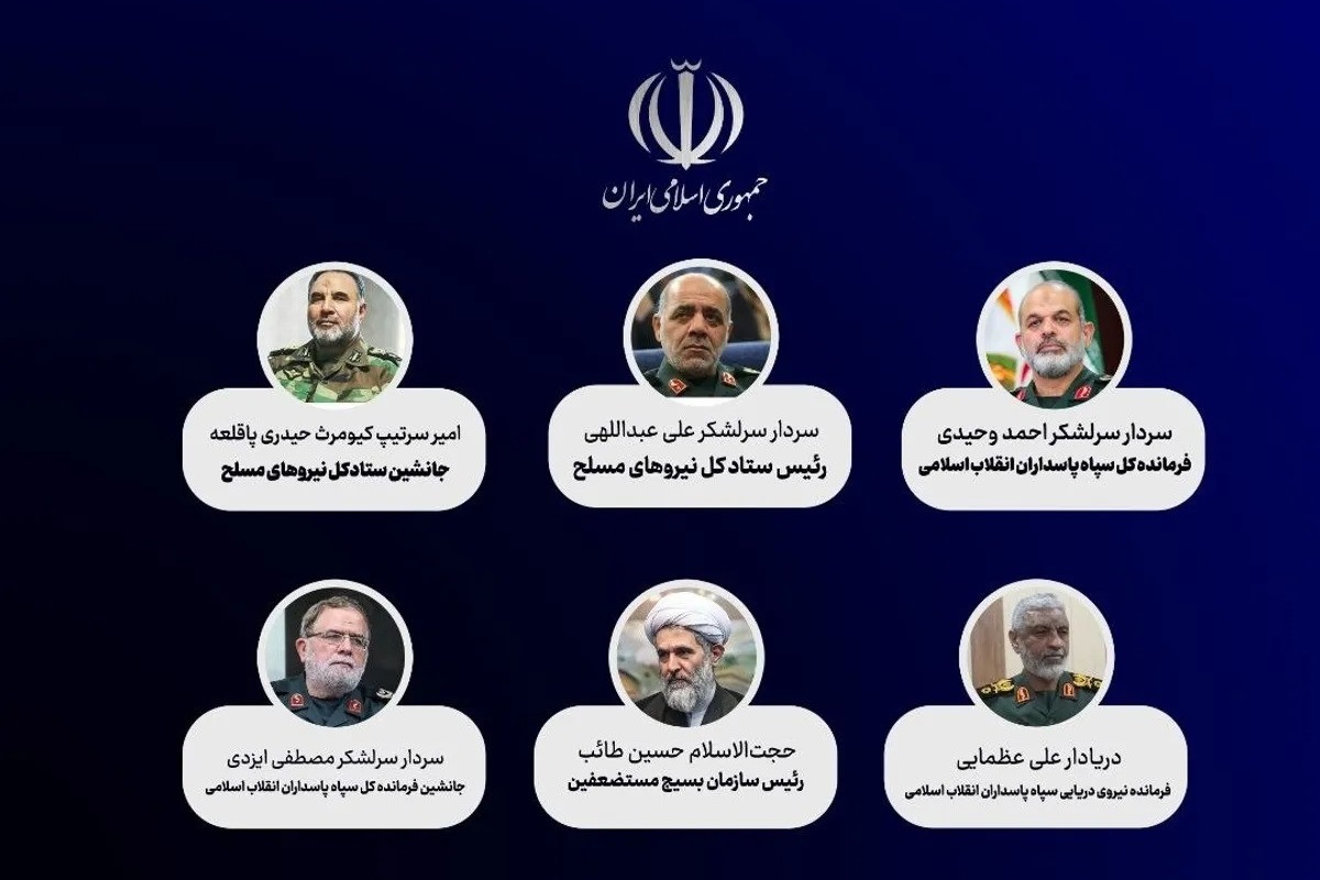 Appointment of Six High-Ranking Commanders in the General Staff of the Armed Forces, the IRGC, and the Basij Organization