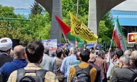 فیلم/ تجمع اساتید و دانشجویان دانشگاه‌های تهران در حمایت از غزه