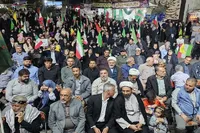 فیلم/ فریاد الله‌اکبر مردم سنندج هم‌زمان با شلیک موشک به اسرائیل