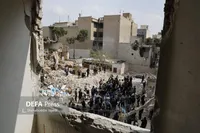 بازدید سفرا از مناطق آسیب‌دیده جنگ تحمیلی سوم در تهران