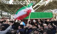 تشییع و خاکسپاری شهید حمله موشکی آمریکایی صهیونی در بروجرد