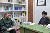 فیلم/ دیدار کارکنان حفظ آثار دفاع مقدس اردبیل با آیت‌الله عاملی