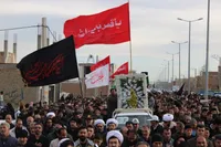 تصاویر/مراسم تشییع شهید اصغر نعیمی در شهرستان چهاربرج
