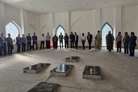 برگزاری آیین غبارروبی یادمان مطهر شهدای گمنام شهرستان سربیشه در آستانه هفته جهاد کشاورزی+ تصاویر