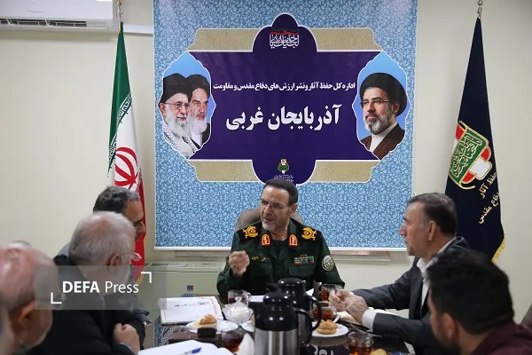 جلسه هماهنگی اداره کل حفظ آثار دفاع مقدس آذربایجان غربی برای تجلیل از پیشکسوتان دفاع مقدس
