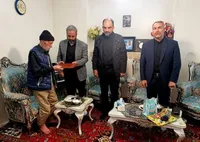 دیدار مسئولان بسیج با خانواده شهیدان والامقام حجت و علی پرنیان در تبریز
