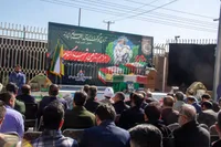 خاکسپاری شهید گمنام عملیات «بدر» در شرکت گاز سیستان و بلوچستان + تصاویر