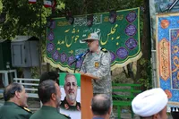 تصاویر/ مراسم یادبود سپهبد شهید محمد پاکپور در کنار مزار مطهرش