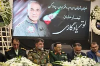 تصاویر/مراسم گرامیداشت پیشکسوت دفاع مقدس خلبان «لوتر یادگاری» در ارومیه