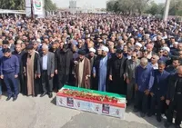 تشییع باشکوه پیکر شهید شهاوند در اندیمشک