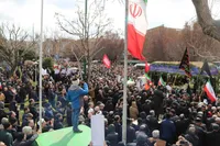 تصاویر/ وداع باشکوه مردم تبریز با شهدای اقتدار در تبریز