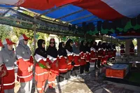 بانوان هلال‌احمر کشور در میعادگاه شهیدان فارسان؛ تجدید عهد با پرچم‌داران عزت و ایثار