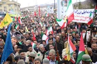 تصاویر/ خروش مردم یاسوج در راهپیمایی روز قدس