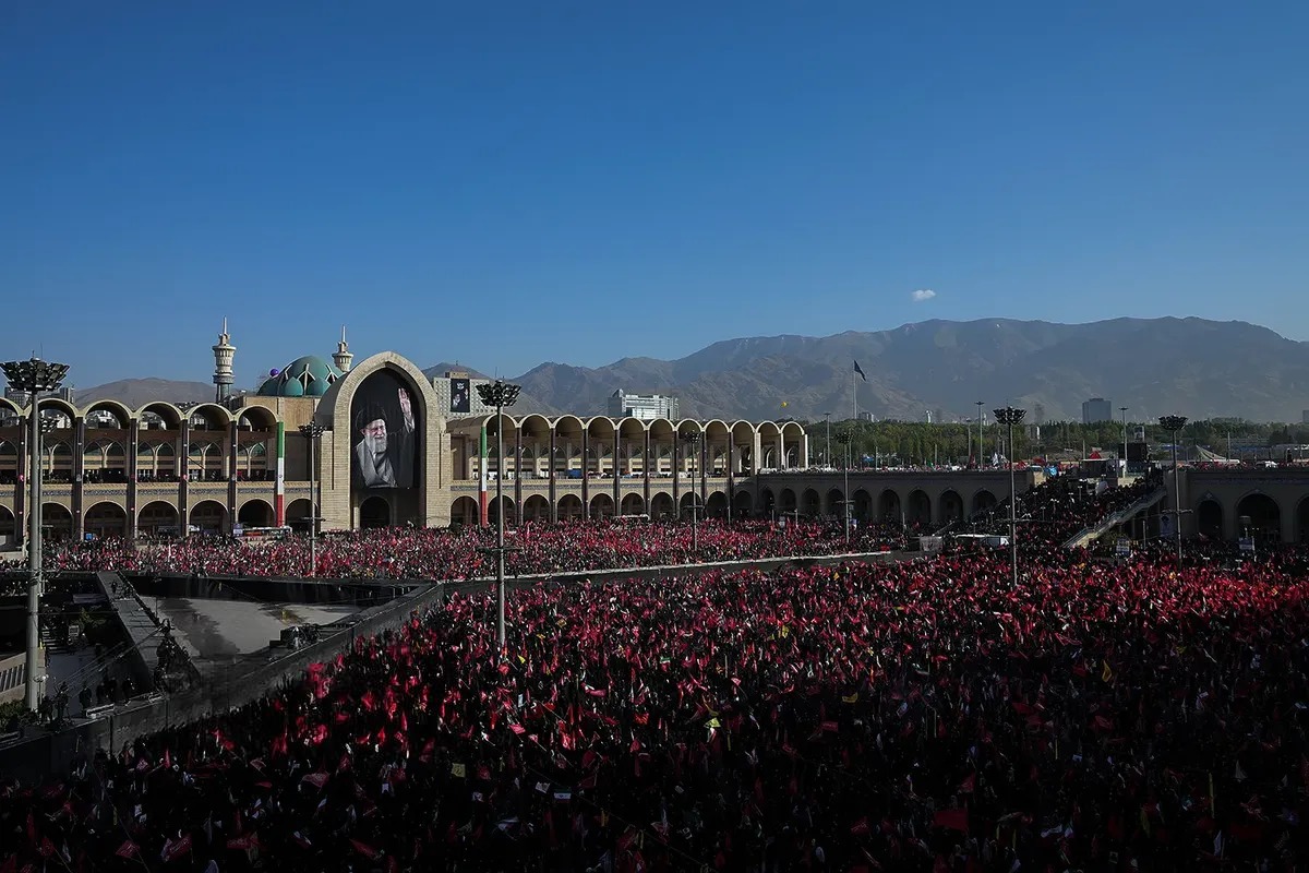 Iranian Nation's Epic Farewell to the Martyred Leader of the Nation