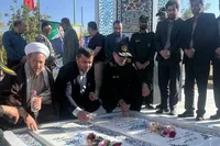 یادمان شهدای گمنام شهر گل‌تپه افتتاح شد+ فیلم