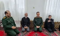 دیدار فرمانده سپاه قدس گیلان با خانواده شهدای جنگ رمضان در صومعه‌سرا