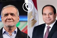 تماس تلفنی رؤسای جمهور مصر و ایران