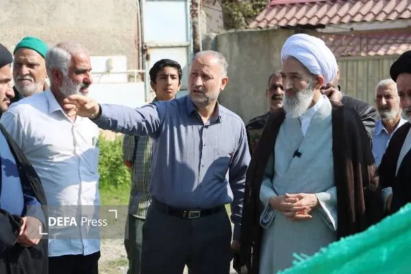 بازدید نماینده ولی‌فقیه در مازندران از روند ساخت مسجد روستای کِنِت بهشهر