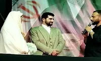 فیلم/ جشن عقد یک زوج جوان در اجتماع مردم آستانه اشرفیه
