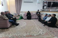 دیدار سرهنگ پاداش با خانواده شهید «محمدعلی بامری نسب» در شهرستان کهنوج