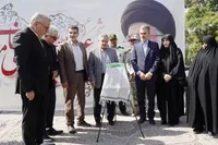 رونمایی از تصاویر شهدای قزوین بر روی کاشی‌های سرامیکی در گلزار شهدا