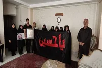 خادمان ستاد عتبات عالیات زنجان با خانواده شهید «ستار خدابخش» دیدار کردند