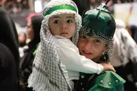 تصاویر/ آیین معنوی شیرخوارگان حسینی در دارالارشاد اردبیل