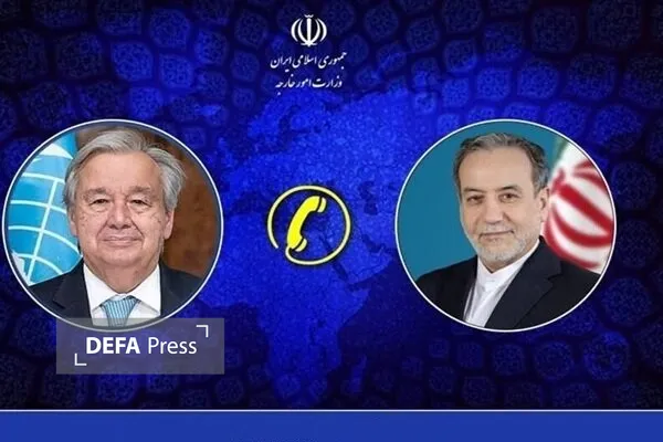 گفتگوی تلفنی عراقچی با دبیرکل سازمان ملل متحدوزیر امور خارجه کشورمان در بدو ورود به نیویورک، به صورت تلفنی با آنتونیو گوترش دبیرکل سازمان ملل متحد گفت‌و‌گو کرد.