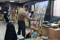 کارگاه نقاشی روایت یاران همزمان با سالروز شهادت دکتر شهریاری