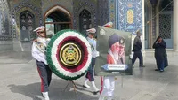 تصاویر/ ادای احترام دژبان ارتش به مزار امیر سپهبد شهید «موسوی»