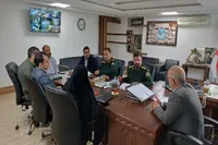 نشست هماهنگی ساخت و مرمت پروژه‌های نیمه‌تمام شهدای گمنام گیلان