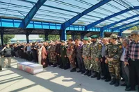 پیکر مطهر شهید ستوان دوم آرین زارعی در کرمانشاه تشییع و تدفین شد