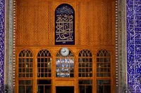 نصب نقاشی‌های روح‌الامین بر دیوارهای صحن علوی (ع)+ تصاویر