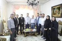 دیدار شهردار و رئیس شورای اسلامی شهر زنجان با آزاده سرافراز شهرداری