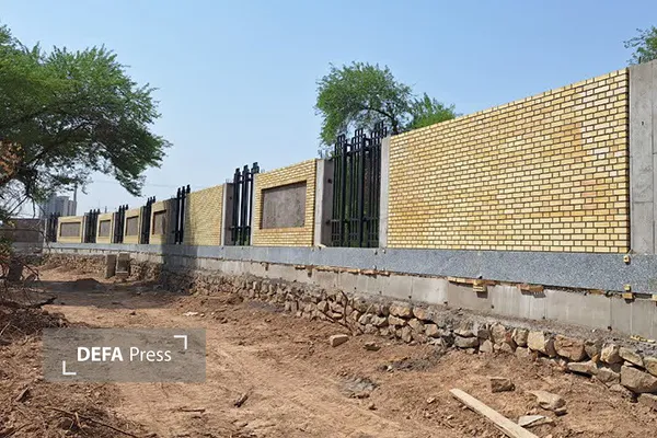 پیشرفت ۷۶ درصدی دیوار محوطه موزه دفاع مقدس و مقاومت خوزستان