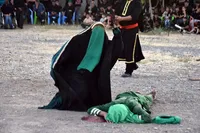تصاویر/ نمایش مذهبی «کاروان عشق» در شهر گلسار