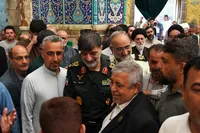 سردار رادان در سفر به قم حرم بانوی کرامت را زیارت کرد