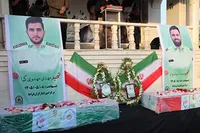تشییع پیکر دو شهید انتظامی در شادگان