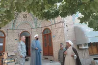 بازدید مدیرکل حفظ آثار قزوین از جانمایی یادمان شهید گمنام حوزه علمیه