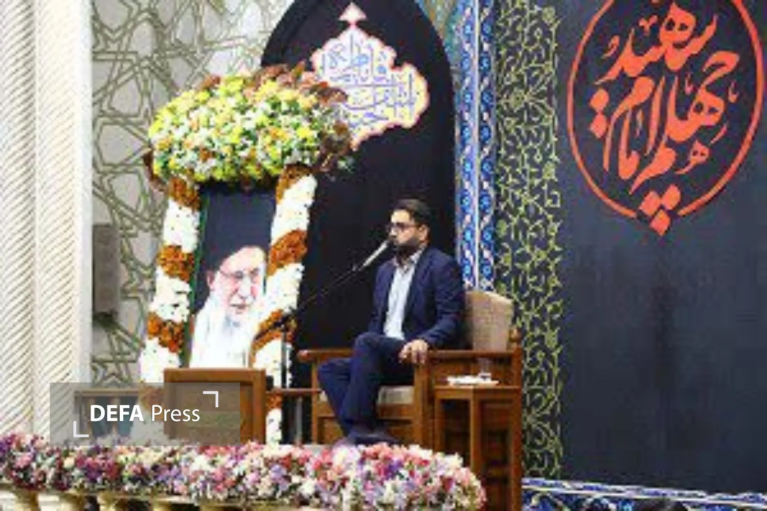 تصاویر/ اربعین آقای شهید ایران در حرم بانوی کرامت