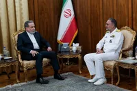 دیدار جانشین نیروی دریایی ارتش با وزیر امور خارجه