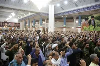 تصاویر/ وداع با پیکر مطهر تکاور شهید «عباس آقایی» در حرم حضرت معصومه(س)