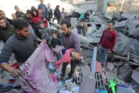 Gaza Martyrs and Injuries' Toll Raised to 242,000