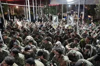 برگزاری اردوی راهیان بهشت با حضور جمعی از دانشجویان بسیجی در گلزار شهدای تهران