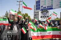 تجمع کادر سلامت کرمان علیه جنایات آمریکا و صهیونیست‌ها+ تصاویر