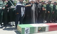 آیین تشییع پیکر شهید «جمشید صالحی» در الیگودرز+ عکس