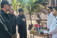 فعالیت ۱۸ گروه جهادی سپاه گیلان در مراسم بدرقه رهبر شهید در مشهد